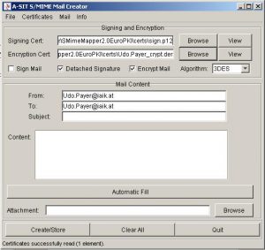 S/MIME Mailcontainer