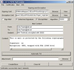 S/MIME Mailcontainer